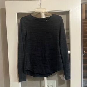 90 Degrees Long Sleeve Charcoal Shirt Size XS